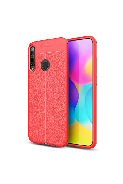 TechTrove Huawei P40 Lite E İçin Uyumlu Deri Tasarımlı Elde Kaymaz Korumalı S...