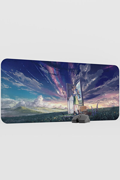 mousepad bastir Suzume Anime V4 - 90X40 XXL Gaming Rubber Non-Slip Base Mouse...