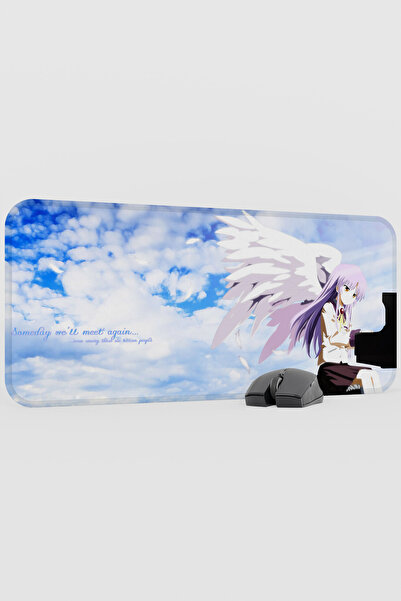 mousepad bastir Angel Beat S Anime V1 - 70X30 XL Gaming Rubber Non-Slip Base Mouse Pad Mouse Mat