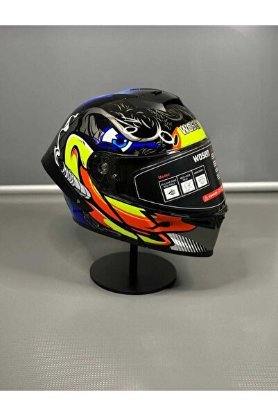 WOSEN güneş gözlüklü çene açılır kask (ŞEFFAF VİZÖRLÜ)