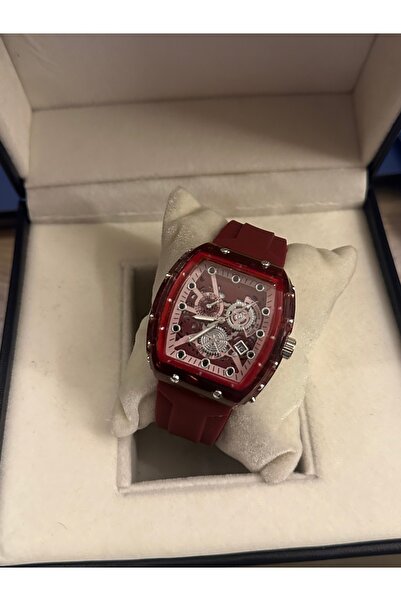 QUARTZ Silikon Kordon Takvimli Kol Saati Kutusunda