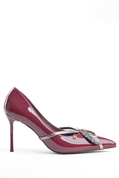 MARY Women's Patent Leather Thin Heeled Stylish Stiletto Shoes Party