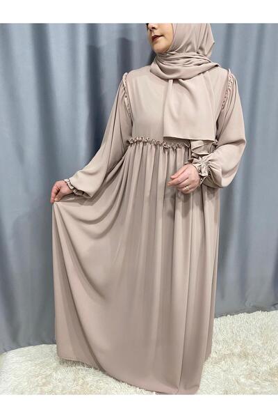 ARKARLİN Buse Model | Dress | Firfirli | Robali | Namaz Dress | Test Test Test | Special Day | Umre Dress |   Hac Umre