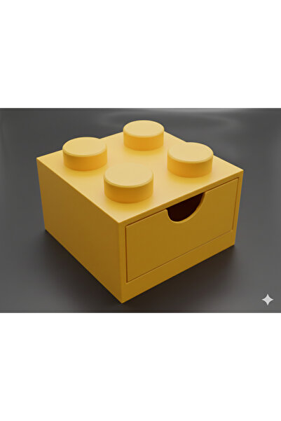 Teknovagroup Mini Drawer with Building Toy Design 2X2 Desktop Organizer Decor...