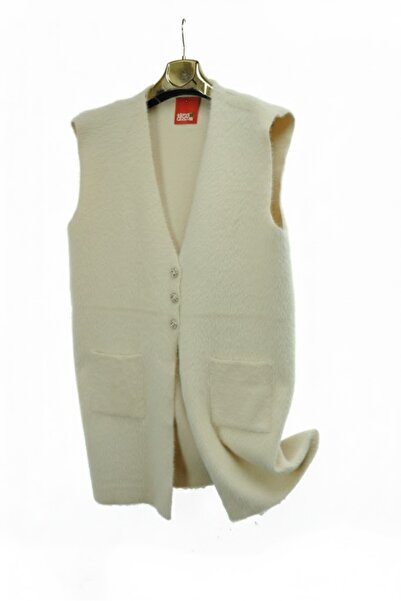 elma abone New Season Beard Knitwear Three Button Vest