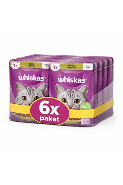 Whiskas Pouch Kuzu Etli Yetişkin Konserve Kedi Maması 85 Gr 6 Adet