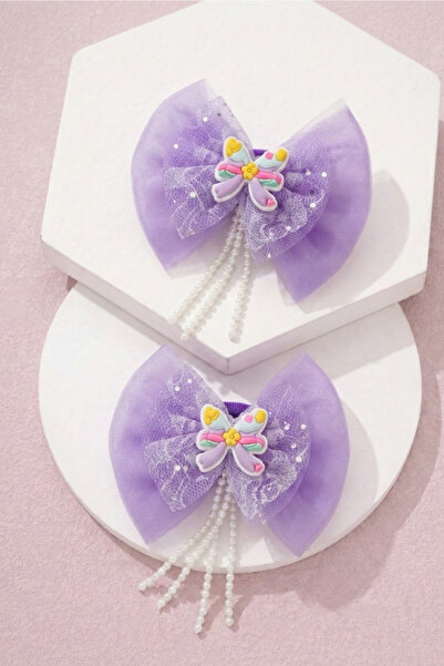 ESİLA KİDS Σετ αξεσουάρ μαλλιών για κορίτσια με φιόγκο από τούλι με πεταλούδα...