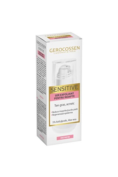 GEROCOSSEN Ser exfoliant de noapte pentru ten sensibil 30 ml