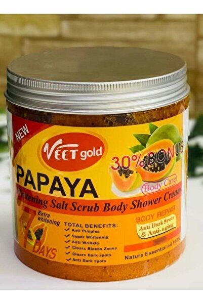 Veet Gold Papaya Super Whitening Salt Body Scrub 600g