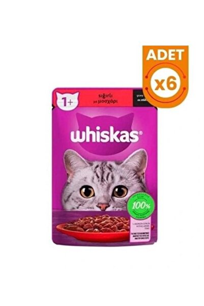 Whiskas Sığırlı Poşet Yaş Mama 85 G * 6 Adet