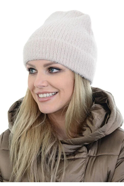 BLACK MODBLACK Unisex Full Fit Thin Bearded Knitwear Beanie - Off White