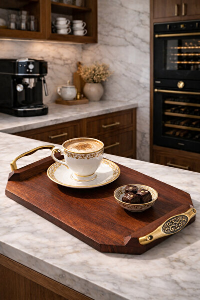 KAF Ahşap Sunum Tepsisi / Sapelli