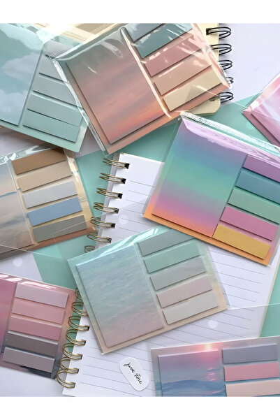 ÖZ OFİS Okyanus Temalı Karışık Renkler Postit 120 Yaprak Tekli