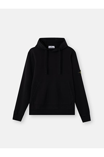 STONE ISLAND Kancalı cepli, normal kesimli kapüşonlu sweatshirt.