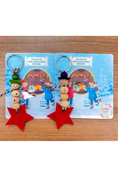 Astra Market Kardan Adam Figürlü Karne Hediyesi (10 Adet)Yeni Yıl Hediyelik Anahtarlık Ucuz Hediyelik