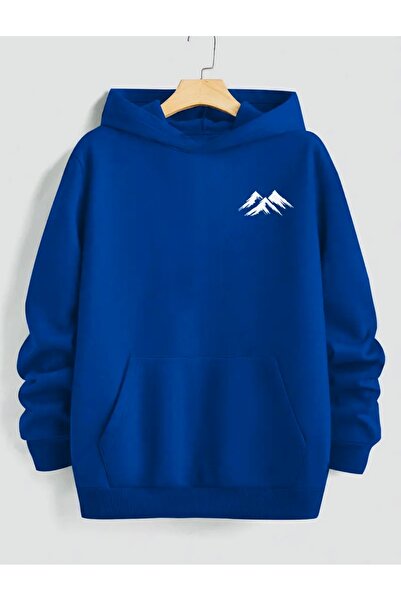 FUFLUNS قبعة مينيمال ماونتن مطبوعة كبيرة الحجم للجنسين للنساء/الرجال بغطاء رأس EATSHİRT