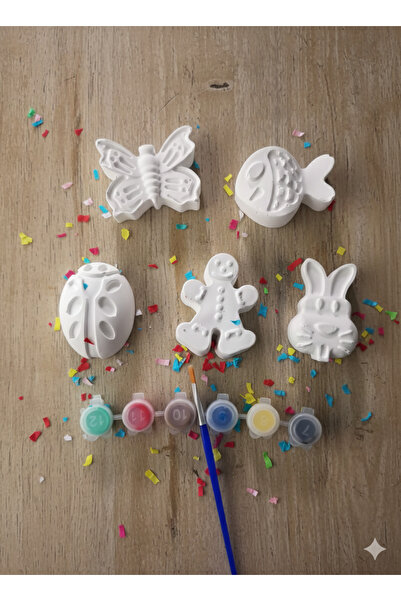 miniyumy Çocuklar İçin 5'li Figür Boyama Seti - Eğitici ve Yaratıcı Aktivite ...