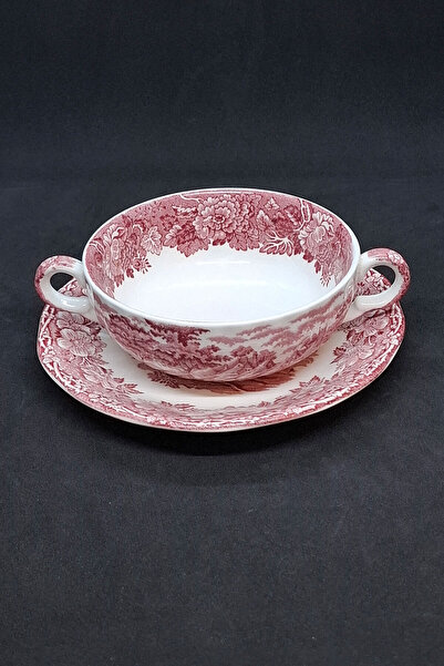 enoch Woodland Nurantik Antique Porcelain Soup Bowl Consome Matching Product 300 ml