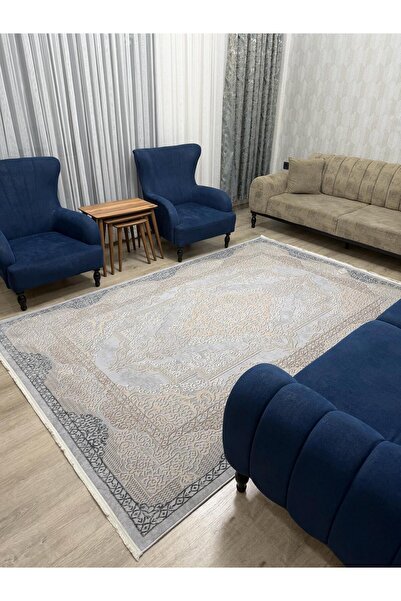 NOVA HALI Bambu tarz 4 M2 - 6 M2 Metrekare Salon Halısı Antialerjik Oturma Od...