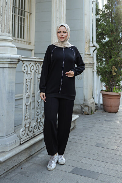 By Pommes Life Women's Tunic Pantalon 2-Piece Bottom-Top Set