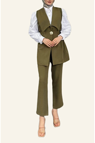 zem moda Stylish Vest Detailed Suit – Looks Like One Piece, Modern and Elegan...