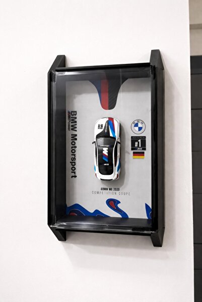 novahs BMW M8 Competition Diecast Araba Tablo – Duvar Dekoru (20x30 cm)