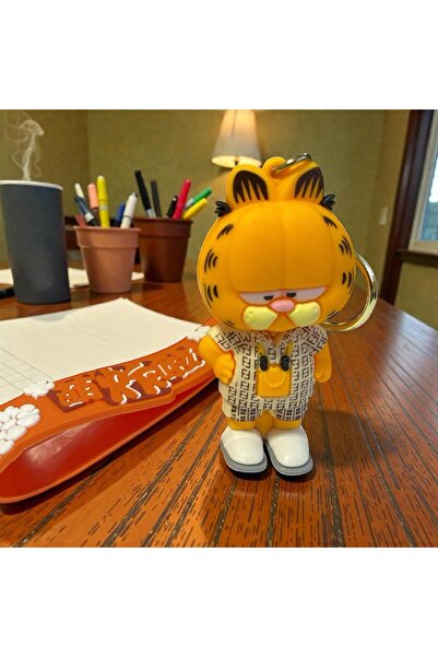 ÇERÇİ MELEK Garfield Costume Keychain & Bag Charm