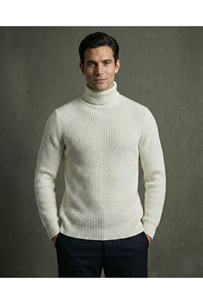 SKYBEAR Slim Fit Turtleneck Fisherman Sweater – Casual and Classic Style