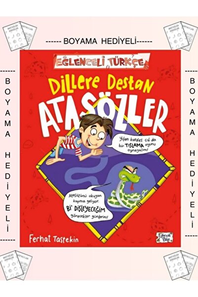 Eğlenceli Bilgi Boyamalı Eğlenceli Türkçe Bilgi Dillere Destan Atasözler Ferh...