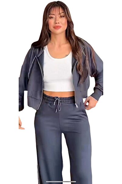 Butik Sweat Suit Set Hooded Reglan Sleeve