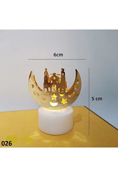 CeymSTecH Hoşgeldin Ramazan Kandili Led Mum Küçük Işık Masa Oda Süsü Ramazan ...