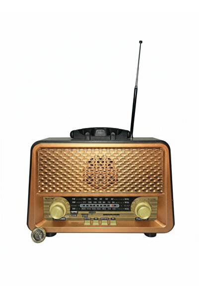 Çeştepe Bluetoothlu Nostaljik Retro Radyo - Şarjlı Taşınabilir Müzik Çalar büyük boy
