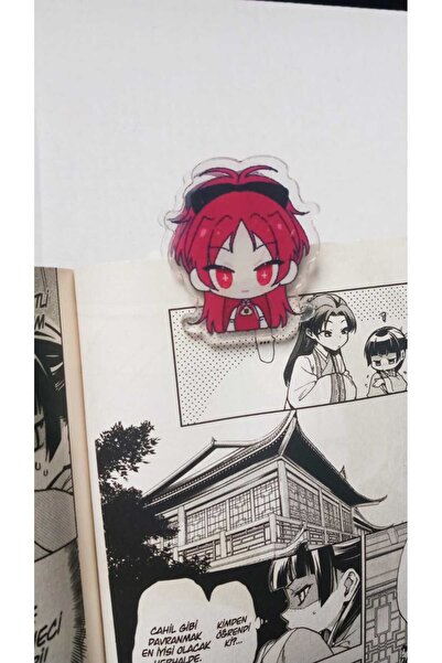 Atölye Moonlit Madoka Magica Kyoko Akrilik Kitap Ayracı Ataş Not Tutucu