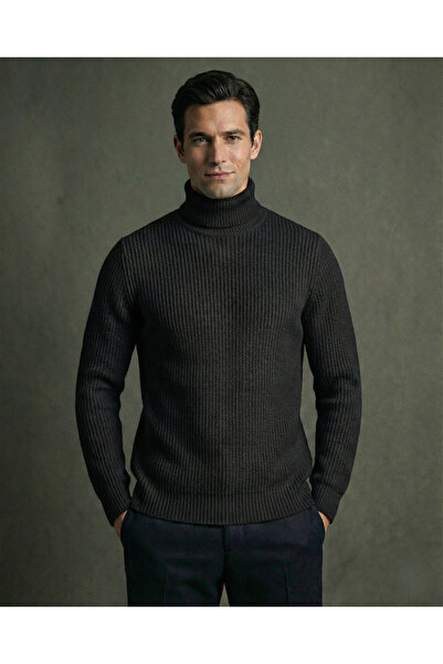 SKYBEAR Slim Fit Turtleneck Fisherman Sweater – Casual and Classic Style