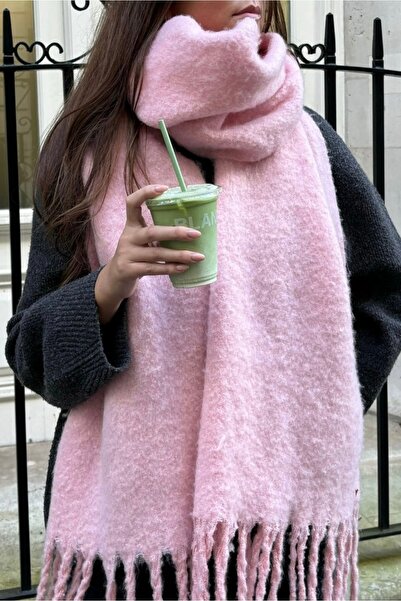 Lavian Accessories Lisa Kırmızı Puffy Yumuşak Dokulu Atkı