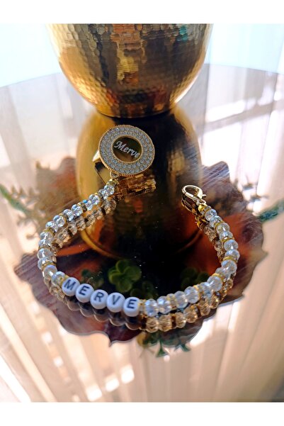 Sahi Aksesuar Isimli Gold Kaplama Taşlı Bebek Emzik Zinciri - TYBEZYIB1770