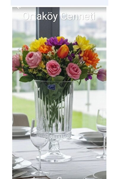 ORTAKÖY CENNETİ VAZO KALITELİ KRİSTALİZE ORJINAL KUTUSUNDA ELYSIA MOD AYAKLI ...