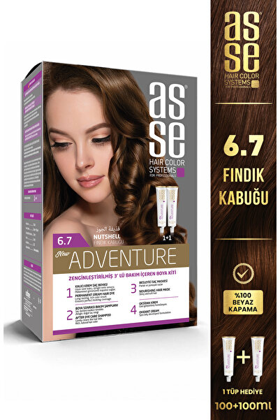 asse Adventure Set Saç Boyası No:6.7 Fındık Kabuğu