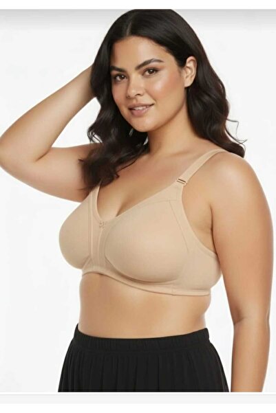 NARIYA Women's Bra Plus Size Cotton D Cup Shaping / Sculpting Combed Cotton Bra Wire Free Unpadded Everyday Comfortable