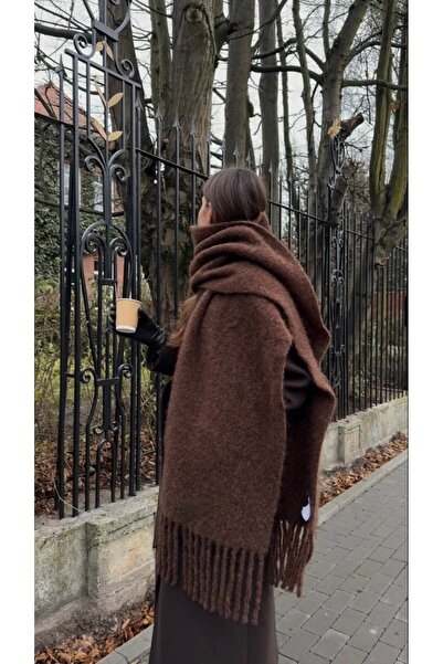 Lavian Accessories Lisa Kırmızı Puffy Yumuşak Dokulu Atkı