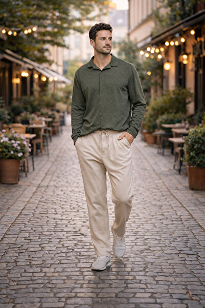 MODA 2'Li Kombin Krinkıl Gömlek Ve Eşofman