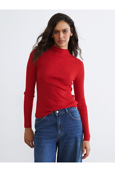 LC Waikiki Rmz Gi̇yi̇m Farkiyla Half Fisherman Roba Collar Women's Knitwear S...