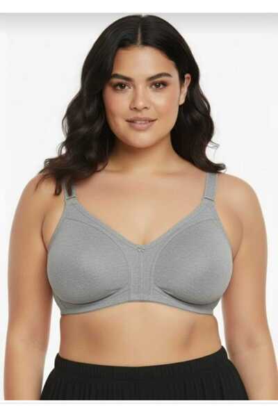 NARIYA Women's Bra Plus Size Cotton D Cup Shaping / Sculpting Combed Cotton Bra Wire Free Unpadded Everyday Comfortable
