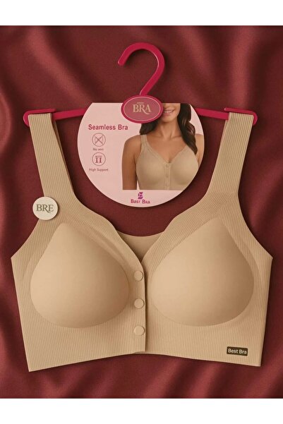 Best BRA ÖNDEN DÜĞMELİ LAZER KESİM BALENSİZ DİKİŞSİZ SÜTYEN