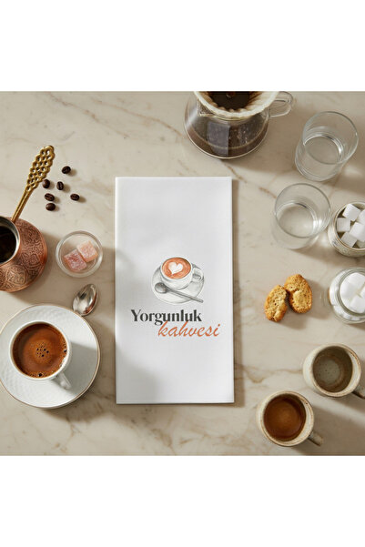 VENORA Yorgunluk Kahvesi Sunum Peçetesi – Kahve Sunumları & Sofra Dekoru İçin...