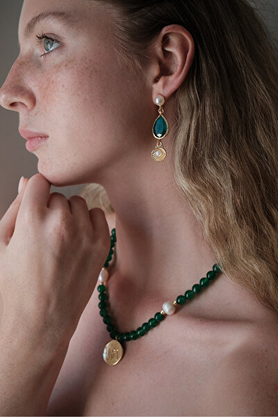 Sally Jewels Sallantılı İnci Midye Küpe