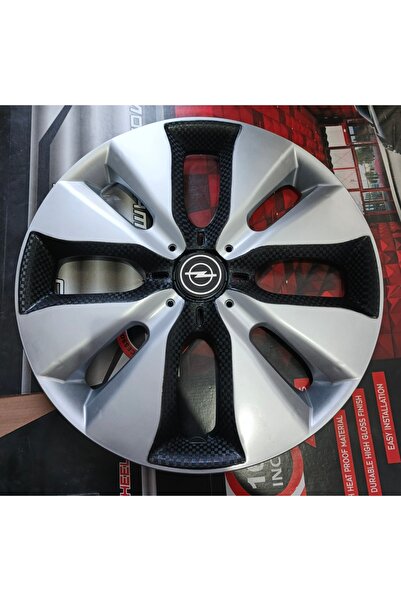 Universal Opel Corsa Uyumlu 15 inç Çift Renk Jant Kapağı 4'lü Takım Amblem He...