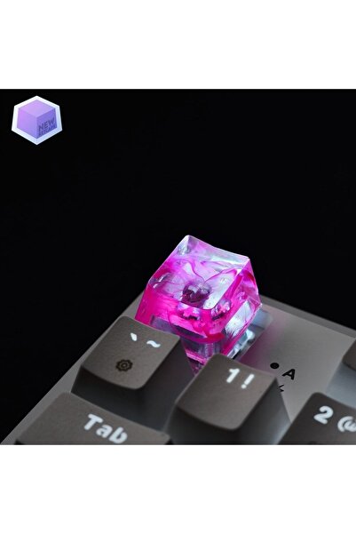 New Keycaps Pembe Detaylı Tasarım Esc Mekanik Klavye Tuşu Artisan Keycaps