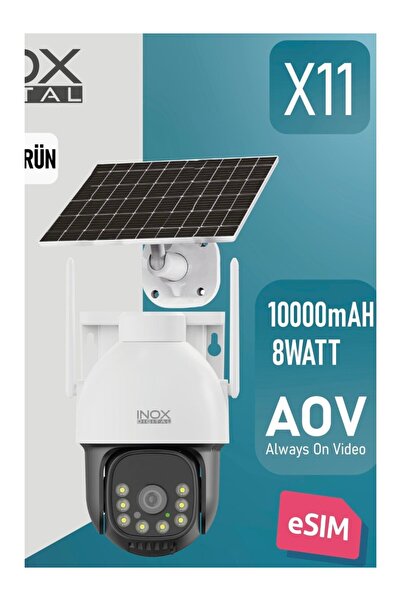 -X11 E Sim Aov 7/24 Kayıt Gece Görüşlü Kablosuz Güvenlik Kamerası Dış Mekan İçin