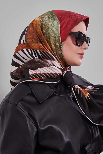 Levidor وشاح تويل تريند أحمر